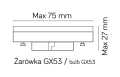 Lampa stojąca ogrodowa Fan Kwadrat FKW-500 SU-MA