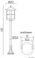 Lampa stojąca ogrodowa CORDOBA II K 5002/2/TD SU-MA