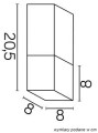 Lampa sufitowa Cube CB-S AL SU-MA