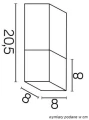 Lampa sufitowa Cube CB-S DG SU-MA