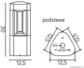 Lampa stojąca słupek ogrodowy FAN GL 11201 SU-MA