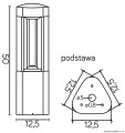Lampa stojąca słupek ogrodowy FAN GL 11204 SU-MA