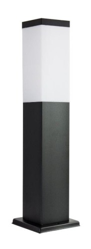 Lampa stojąca słupek ogrodowy Inox Kwadratowa Black SS802-450 BL SU-MA