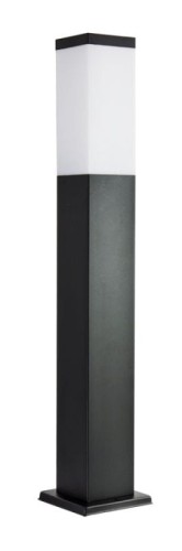 Lampa stojąca słupek ogrodowy Inox Kwadratowa Black SS802-650 BL SU-MA