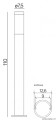 Lampa ścienna kinkiet Inox ST 022-1100 SU-MA