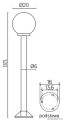 Lampa stojąca ogrodowa Kule K 5002/2/K 200 SU-MA