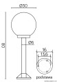 Lampa stojąca ogrodowa Kule K 5002/3/K 300 SU-MA