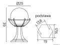Lampa stojąca ogrodowa Kule z koszykiem 200 K 4011/1/KPO SU-MA