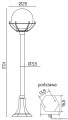 Lampa stojąca ogrodowa Kule z koszykiem 200 K 5002/2/KPO SU-MA