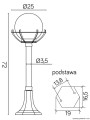 Lampa stojąca ogrodowa Kule z koszykiem 200 K 5002/3/KPO SU-MA