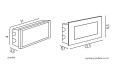 Lampa do zabudowy Mur Led Inox E 04 SU-MA