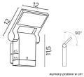 Lampa ścienna kinkiet Neo 11701 DG SU-MA