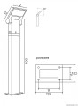 Lampa stojąca ogrodowa Neo 11702-1000 DG SU-MA