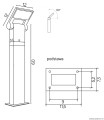 Lampa stojąca ogrodowa Neo 11702-600 DG SU-MA