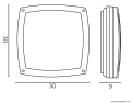 Lampa sufitowa Nex 91022-BL SU-MA