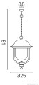 Lampa wisząca zewnętrzna Prince K 1018/1/O SU-MA