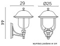 Lampa ścienna kinkiet Prince K 3012/1/O g SU-MA