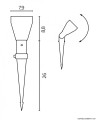 Lampa wbijana w ziemię Prit LK4001-15A SU-MA