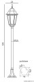 Lampa stojąca ogrodowa Retro Classic II K 5002/1 H SU-MA