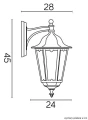 Lampa ścienna kinkiet Retro Classic K 3012/1/D SU-MA