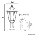 Lampa stojąca ogrodowa Retro Classic K 4011/1 SU-MA