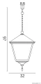 Lampy wiszące Retro Kwadratowe K 1018/1/BD KW SU-MA