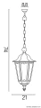 Lampa wisząca zewnętrzna Retro Midi K 1018/1/M SU-MA