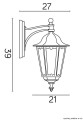 Lampa ścienna kinkiet Retro Midi K 3012/1/M SU-MA