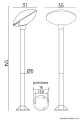 Lampa stojąca ogrodowa TAO 1 SU-MA