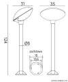 Lampa stojąca ogrodowa TAO 2 SU-MA