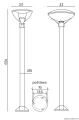 Lampa stojąca ogrodowa TEO 1 SU-MA