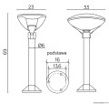 Lampa stojąca ogrodowa TEO 3 SU-MA
