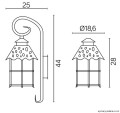 Lampa ścienna kinkiet Toledo K 3012/1/R SU-MA