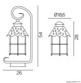 Lampa stojąca ogrodowa Toledo K 4011/1/R SU-MA