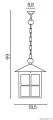 Lampa wisząca zewnętrzna Wenecja K 1018/1/KW SU-MA