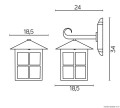 Lampa ścienna kinkiet Wenecja K 3012/1/KW SU-MA