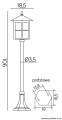 Latarnia / lampa stojąca Wenecja K 5002/2/KW  SU-MA