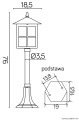 Lampa stojąca ogrodowa Wenecja K 5002/3/KW SU-MA