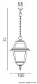 Lampa wisząca zewnętrzna Witraż K 1018/1/N SU-MA