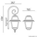 Lampa ścienna kinkiet Witraż K 3012/1/N SU-MA