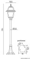 Lampa stojąca ogrodowa Witraż K 5002/2 N SU-MA
