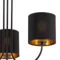 Lampa sufitowa TORENS 3 - punktowa Czarno złoty 4594 TK Lighting