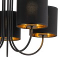 Lampa sufitowa TORENS 5 - punktowa Czarno złoty 4595 TK Lighting