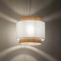 Lampa wisząca BOHO NEW 1 - punktowa Biały / słomkowy 5653 TK Lighting