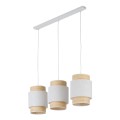 Lampa wisząca BOHO NEW 3 - punktowa Biały / słomkowy 5654 TK Lighting