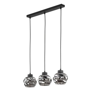 Lampa wisząca ZULIA 3 - punktowa Grafit lustrzany 5725 TK Lighting