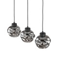 Lampa wisząca ZULIA 3 - punktowa Grafit lustrzany 5725 TK Lighting