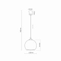 Lampa wisząca Venezia 1 - punktowa Miedziany 5741 TK Lighting