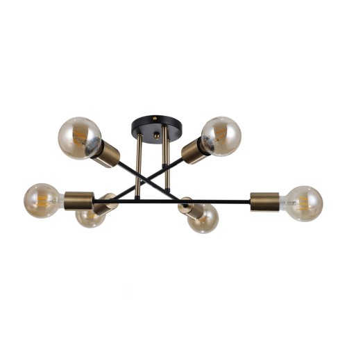 Lampa wisząca Formio  PND-4052-6-BL-HBR Italux