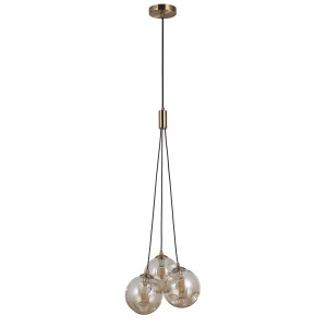 Lampa wisząca Perlos  PND-54456-3-HB-AMB Italux